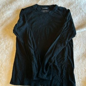 Wings & Horns Black lightweight sweater l/s